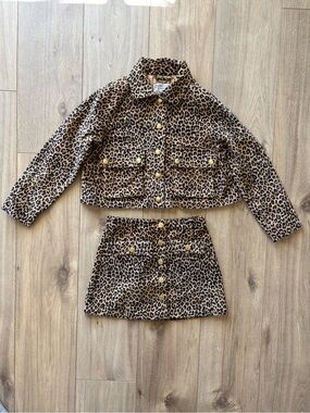 Crewcuts Leopard Print Kids Matching Set
